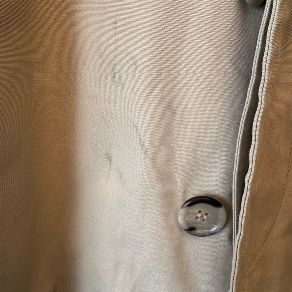 LONDON FOG Men's Trench Coat Sz 42Reg Beige Removable Lining - Picture 12 of 13